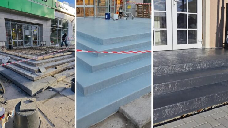 Восстановление бетонных ступеней лестниц