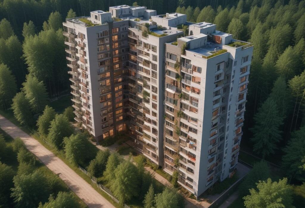 Жилой комплекс у лесного массива в Красногорске