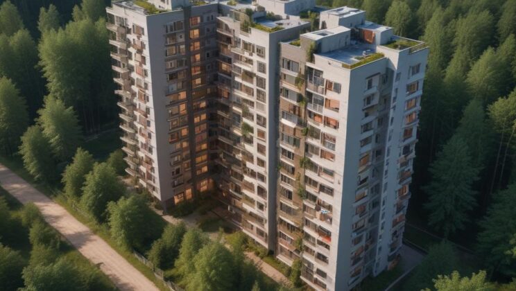 Жилой комплекс у лесного массива в Красногорске