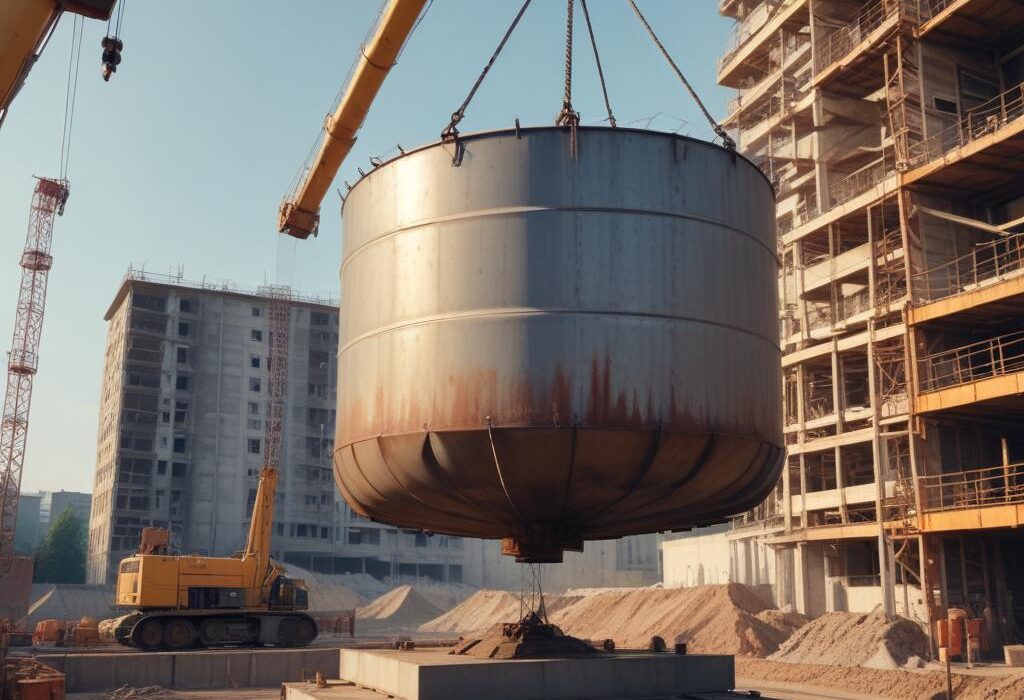 Технология монтажа вертикальных стальных резервуаров