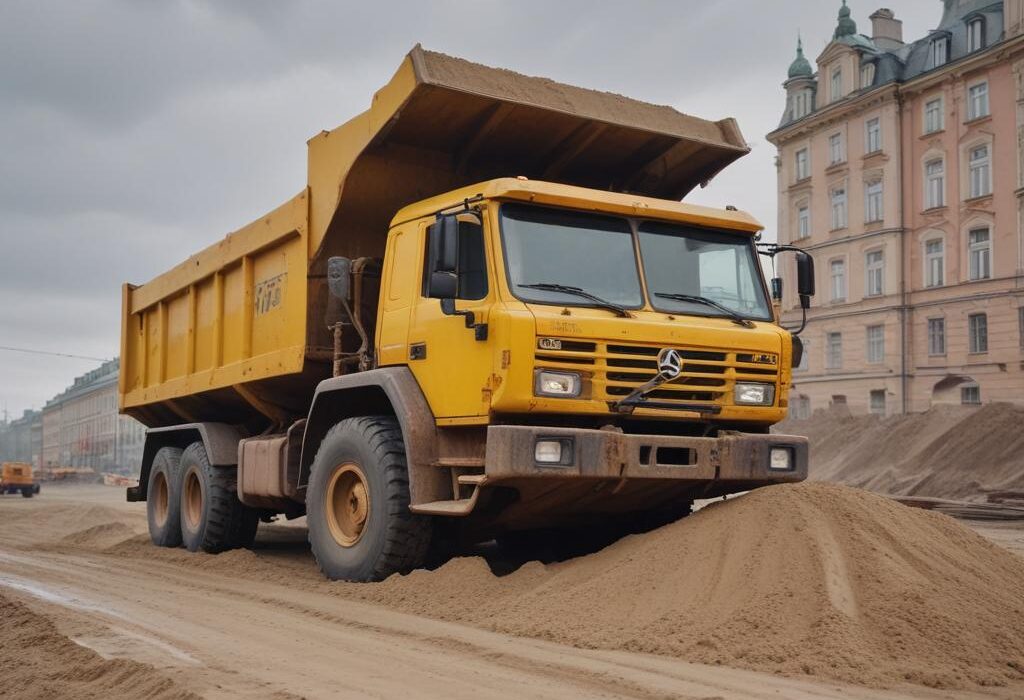 Цена на песок с доставкой в Санкт-Петербурге
