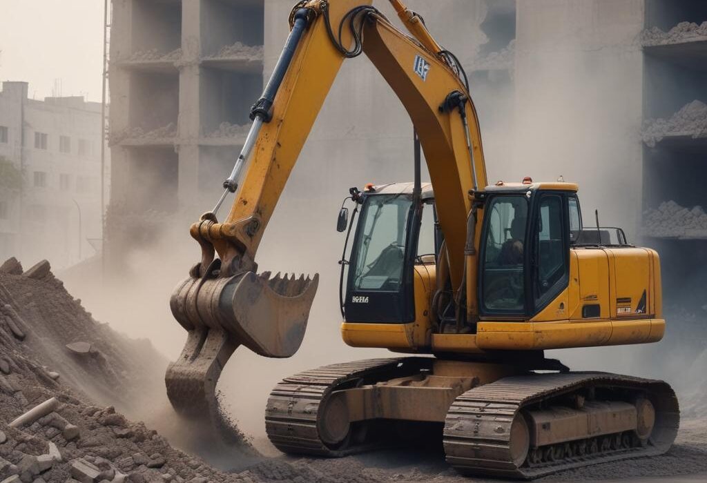 Аренда экскаватора с гидромолотом в Московском регионе