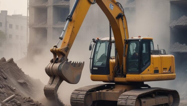 Аренда экскаватора с гидромолотом в Московском регионе